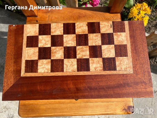 Комплект ръчно изработена шах-табла!, снимка 3 - Шах и табла - 40680513