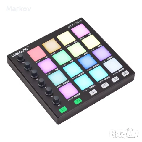 MIDI контролер Worlde Orca Pad 16 – 16 падa, снимка 6 - Ресийвъри, усилватели, смесителни пултове - 53046710