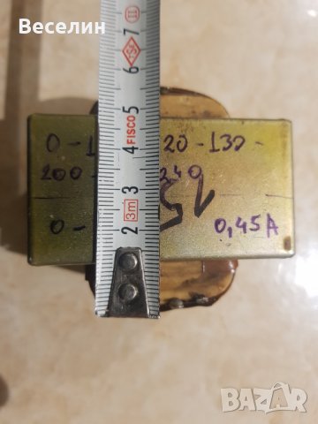 Трансформатор 6.3V 0.45A, снимка 2 - Друга електроника - 31400352