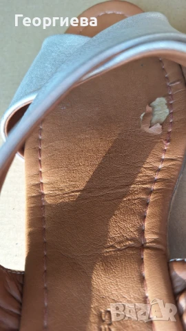 Златисти леки сандалки, снимка 4 - Сандали - 50982489