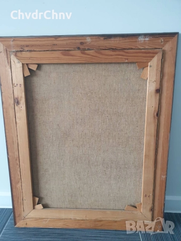 Folke Larsson 82х67см/голяма стара шведска картина масло върху платно/дете-момче/дървена рамка, снимка 8 - Картини - 52364458