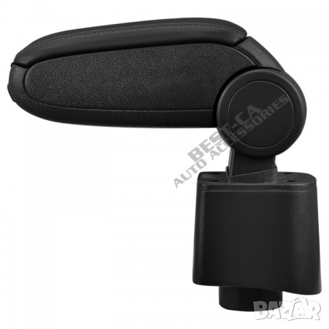 Кожен черен подлакътник за Фолксваген Поло 5 6Р / Volkswagen Polo Mk5 6R 2010-2017, снимка 2 - Аксесоари и консумативи - 37244703