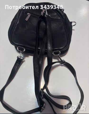 Дамска черна раничка/чанта, снимка 2 - Раници - 54295138