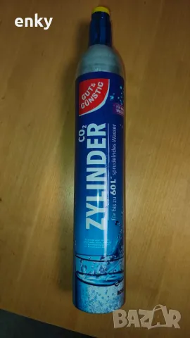 Цилиндър за машина за сода CO2 - Gaziro, Philips GoZero, SodaStream, снимка 2 - Домашни напитки - 48790818