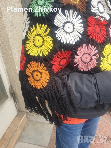 плетен дамски шал / голям /, снимка 8 - Чанти - 53095166