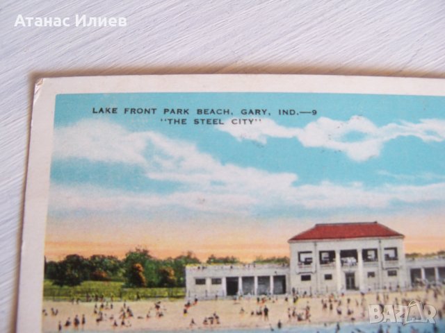 Стара пощенска картичка от град Гери, Индиана, САЩ 1931г., снимка 2 - Филателия - 32024582