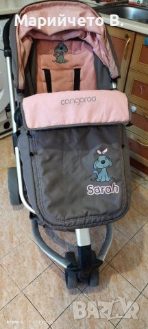  Комбинирана количка Cangaroo Sarah , снимка 1 - Детски колички - 40804250