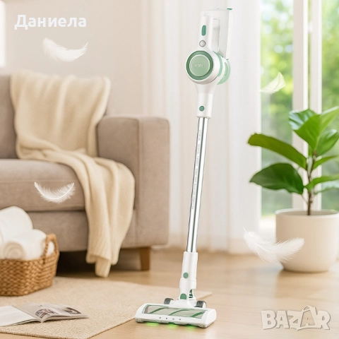 Безжична прахосмукачка Solac Turbobat Power - С HEPA филтър и LED четка, снимка 3 - Прахосмукачки - 51679237