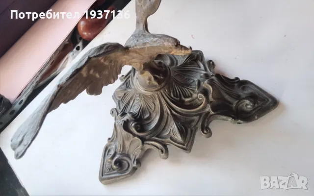 Орел бронз .Царство България 1920-1930 г., снимка 2 - Антикварни и старинни предмети - 48773084