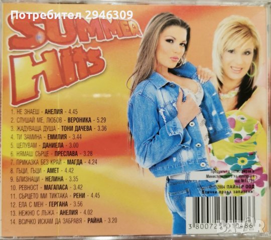 Payner Summer Hits 2004, снимка 3 - CD дискове - 42791971