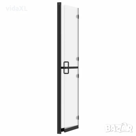 vidaXL Сгъваема стена за душ с матирано ESG стъкло, 80x190 см, снимка 6 - Душове - 56146244