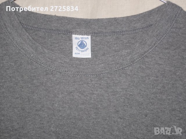 2 бр. Тишърти Petit Bateau, 12-14 години, снимка 2 - Детско бельо и бански  - 34950067