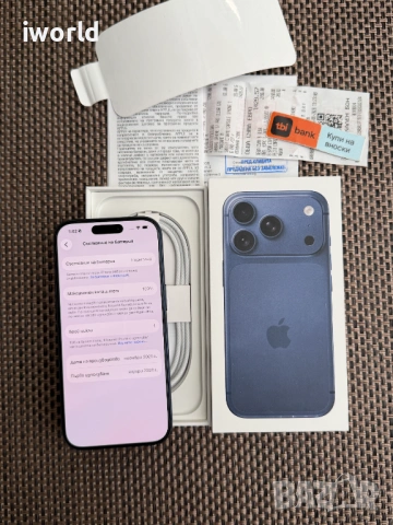 НОВ❗️ 24м Гаранция❗️ iPhone 17 Pro ❗️Лизинг от 43Е/мес ❗️ 256GB deep Blue , снимка 2 - Apple iPhone - 53242951