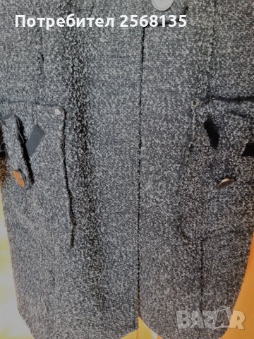 Красиво Палто/Манто на DANINI-Елегантно и Раздвижено с Декорации;№ 50, снимка 6 - Палта, манта - 38627426