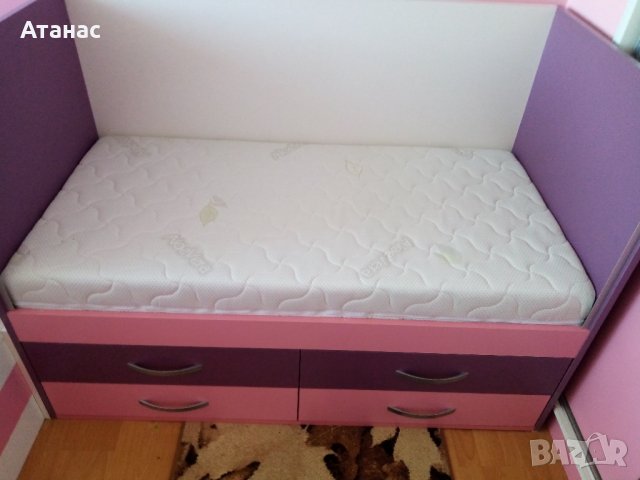 Детско креватче с матрак, снимка 3 - Бебешки легла и матраци - 34325555