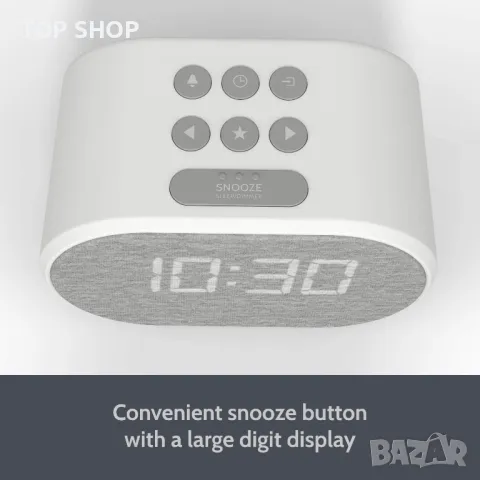 i-box Lite, Будилник с LED подсветка,USB зарядно устройство и FM радио,стенен контакт, снимка 3 - Друга електроника - 48788788