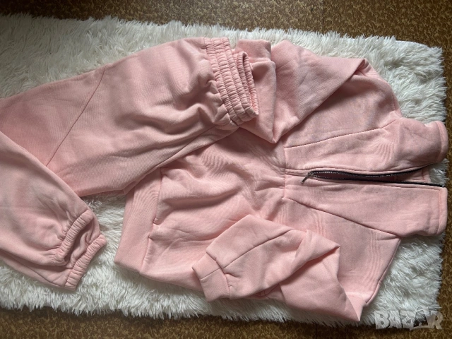 Памучен сет в розово спортен комплект, снимка 5 - Спортни екипи - 53952573