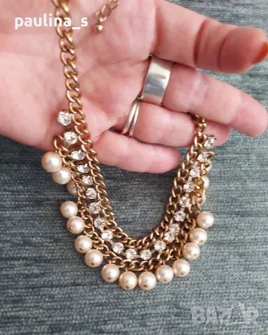 Колиета тип чокър, гердани ръчна изработка , снимка 10 - Колиета, медальони, синджири - 37271624