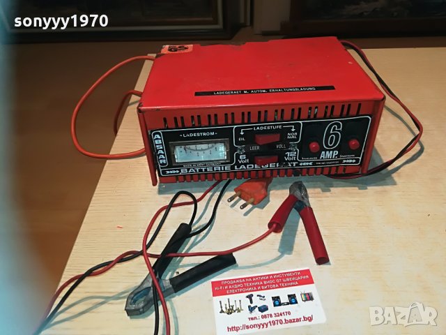 ABSАAR=charger 12/6v made in west germany-6 ампера, снимка 11 - Аксесоари и консумативи - 29946935