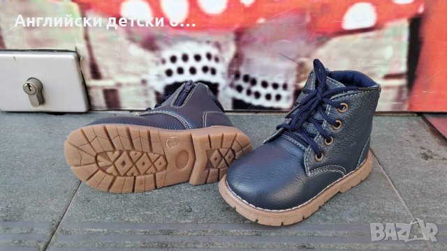 Английски детски боти естествена кожа-Happy bee, снимка 5 - Детски боти и ботуши - 38576694