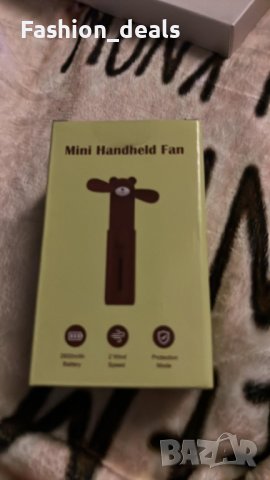 Нов Преносим вентилатор за дом, офис, пътуване къмпинг с USB Акумулаторен, снимка 7 - Друга електроника - 40634473