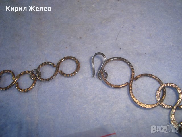 МНОГО КРАСИВА ПОЗЛАТЕНА РЕТРО - АРТ ОГЪРЛИЦА КОЛИЕ 27941, снимка 3 - Колиета, медальони, синджири - 37065362