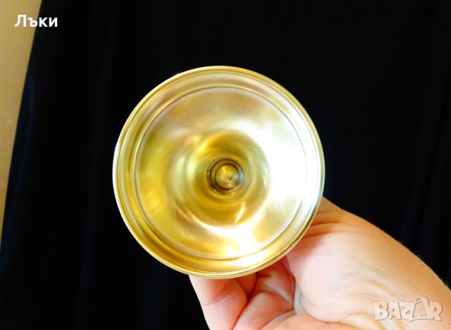 Западно Германски бронзов бокал,чаша за вино 300 мл. , снимка 6 - Антикварни и старинни предмети - 29085755