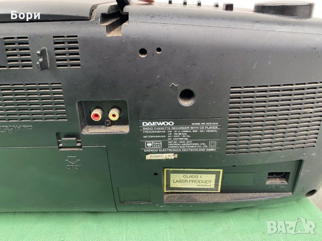 DAEWOO ACD 4310 Касетофон/радио/CD, снимка 9 - Радиокасетофони, транзистори - 31147616