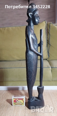 дърворезба масив за ценители височина 38см отлична , снимка 7 - Декорация за дома - 52964719