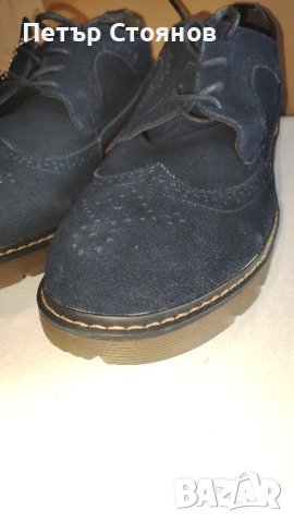 Стилни мъжки половинки от естествен велур Tata Italia №46, снимка 2 - Ежедневни обувки - 42228542
