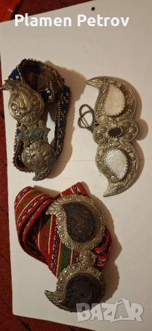 сребърни български пафти /3 броя/, снимка 17 - Антикварни и старинни предмети - 51269822
