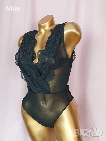ZARA S/M Черни ,дантелени ,бодита , снимка 3 - Корсети, бюстиета, топове - 54273759