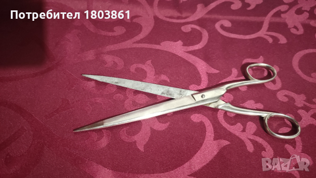 Стара шивашка ножица много остра, снимка 2 - Антикварни и старинни предмети - 44914855
