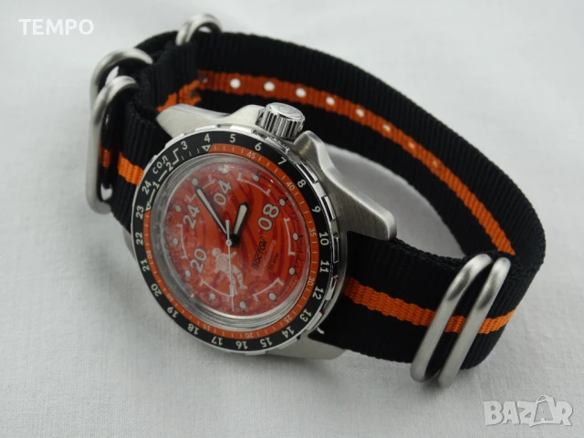 ВОСТОК АМФИБИЯ АВТОМАТИЧЕН ref: 14091В - “КОСМОДАЙВЕР”- “МАРС” 2 - 24 ЧАСА - ЛИМИТИРАН - 669 бр., снимка 15 - Мъжки - 51091261