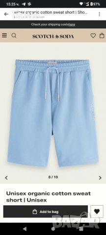 Scotch & Soda® къси панталони от органичен памук XL размер сини , снимка 16 - Къси панталони - 37681996