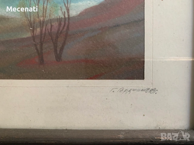 ГЕОРГИ ГЕРДЖИКОВ акварел пейзаж, снимка 4 - Картини - 53133721