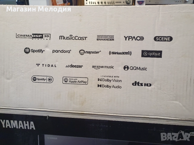 Ресийвър YAMAHA RX-V4A 5.1 Като нов. Дистанционно. Пълен комплект. WiFi и Bluetooth, снимка 4 - Ресийвъри, усилватели, смесителни пултове - 49003339