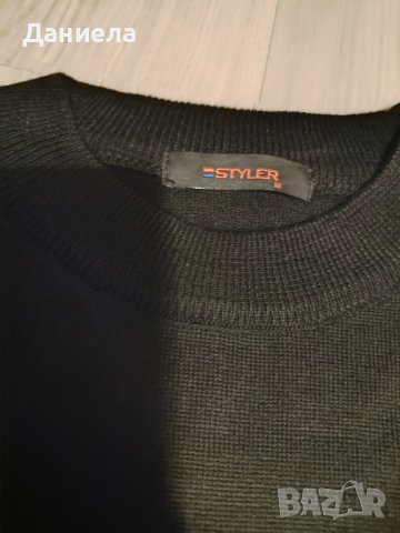 Мъжки фин пуловер, Стайлър, М, снимка 2 - Пуловери - 44246362