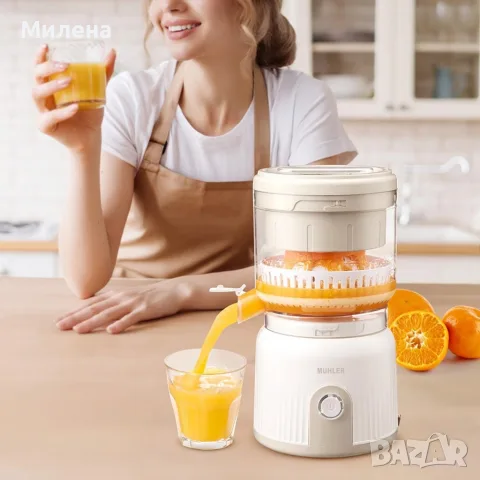 електрическа цитрус преса , снимка 4 - Сокоизстисквачки и цитрус преси - 56331183