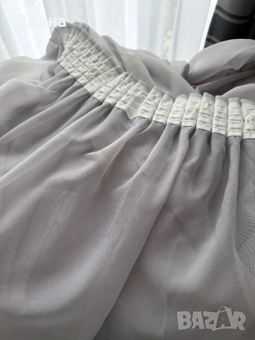 Тънки сиви пердета, снимка 3 - Пердета и завеси - 54264697