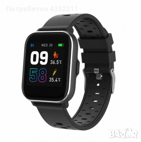 Bluetooth смарт часовник със сензор за телесна температура, кислород в кръвта и пулс Denver SW-165, снимка 4 - Смарт часовници - 49292640