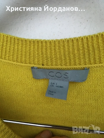 COS пуловер тип пончо вълна и кашмир, С , снимка 6 - Блузи с дълъг ръкав и пуловери - 53156238