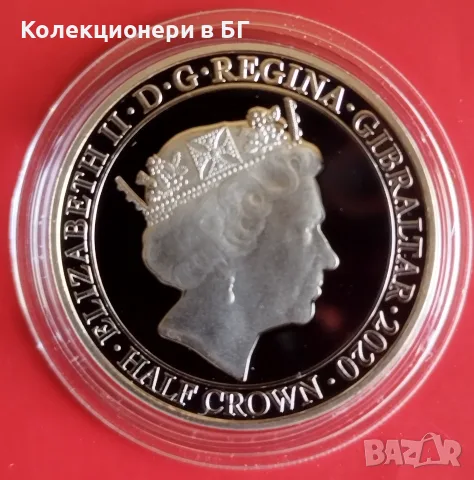 ½  КРОНА 2020 ГОДИНА ❗️PROOF❗- ГИБРАЛТАР, снимка 2 - Нумизматика и бонистика - 56162459