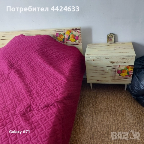 Спалня със шкафчета два броя 150-190 .,Матрак Тед на 1год.Запазена е., снимка 1