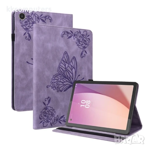 Lenovo Tab M8 4th Gen TB-300FU Butterfly Flower Кожен Калъф и Протектор, снимка 5 - Калъфи, кейсове - 51164979