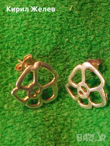 АЖУРНИ ФЛОРАЛНИ СРЕБЪРНИ ОБЕЦИ СРЕБРО 925 РЪЧНА ХУДОЖЕСТВЕНА ИЗРАБОТКА 39239, снимка 14 - Обеци - 49682873