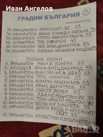 Стари грамофонни плочи , снимка 13 - Грамофонни плочи - 33845103