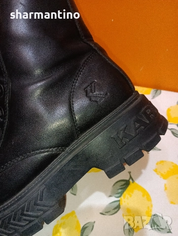 Karl Kani кожени боти N 38 - 17,5 €, снимка 5 - Дамски боти - 52975527