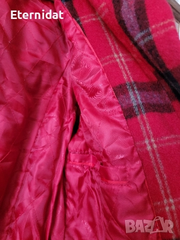 Червено палто пепид PETROFF DONNA , снимка 5 - Палта, манта - 51795828