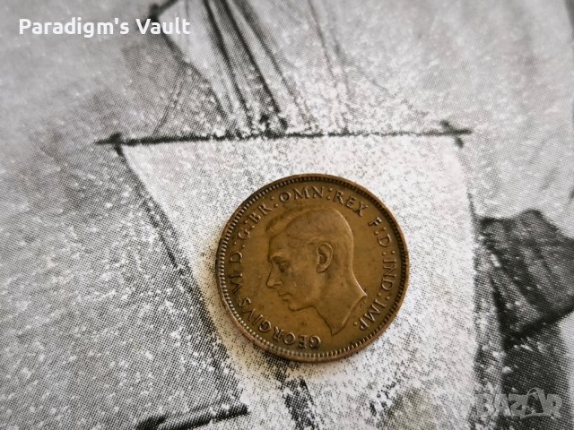 Монета - Великобритания - 1 фартинг | 1938г., снимка 2 - Нумизматика и бонистика - 44446716